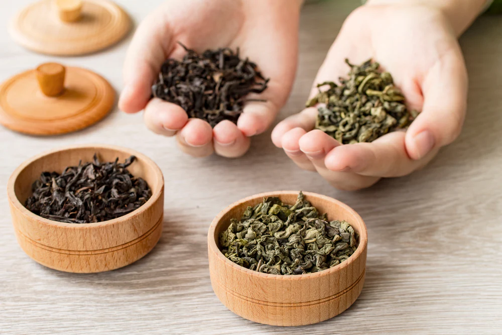 تفاوت چای سبز و چای سیاه