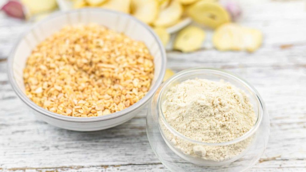 سیر گرانوله در مقابل پودر سیر