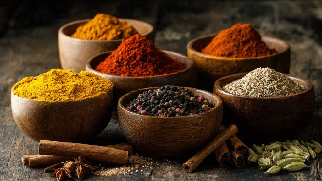 انواع ادویه‌های ارگانیک با کیفیت بالا